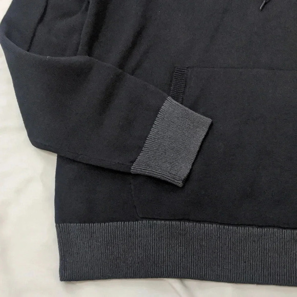 NWT Express Drawstring Cowl Neck Sweater, Color Black/Gray Size L - Picture 7 of 13